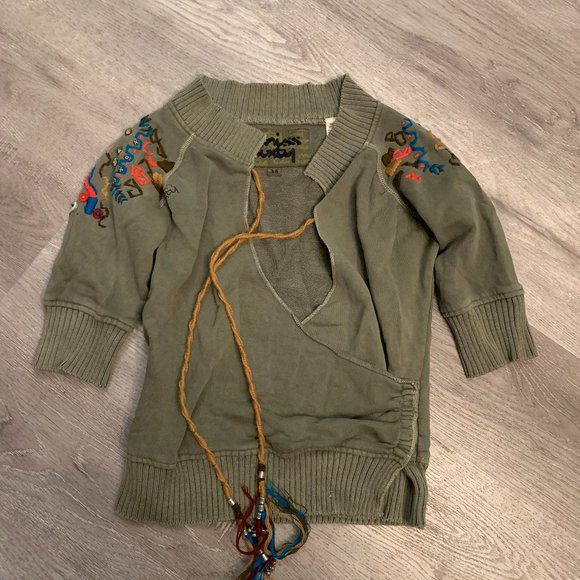 Miss Sixty Embroidered Sweatshirt SZ XS
